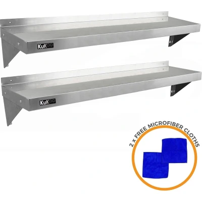 Afbeelding van 2 x KuKoo Stainless Steel Shelves 1400mm 300mm