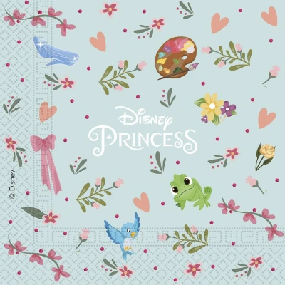 Afbeelding van Servetten Disney Princess Dare to Dream 33x33cm 20 stuks