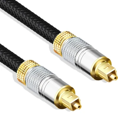 Afbeelding van Optische kabel SPDIF Toslink Verguld 1 meter Allteq
