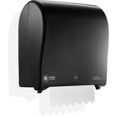 Afbeelding van Handdoekroldispenser BlackSatino PT50 zwart 335340
