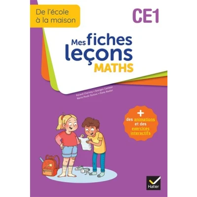 Image de de l&#039;école à la maison Maths CE1 Ed. 2022 Mes fiches Leçons + exercices numériques