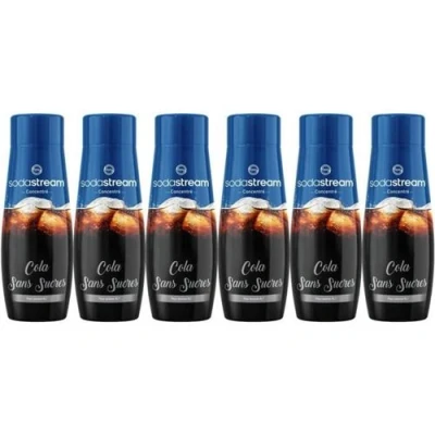 Image de Lot De 6 Concentrés Cola Sans Sucres Sodastream 440Ml