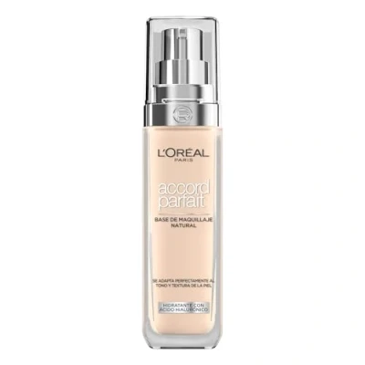 Afbeelding van L’Oréal Paris Accord Parfait Foundation 1R/C Natuurlijk Dekkende met Hyaluronzuur en SPF 16 30 ml