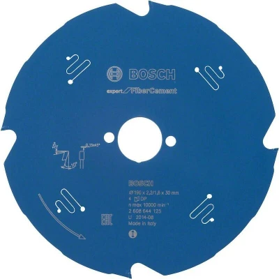 Image de BOSCH 2608644125 lame de scie circulaire Expert pour Fiber Cement, 190 x 30 2.2 mm, 4T