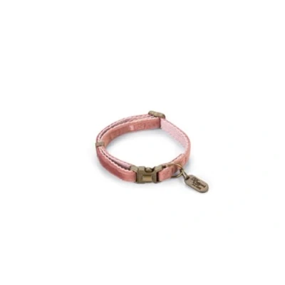 Afbeelding van Designed by Lotte Kattenhalsband Velura Roze 20 30cmx10mm