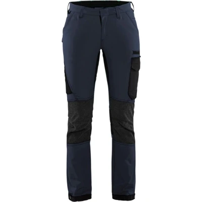 Afbeelding van Blaklader Dames Service werkbroek 4 weg stretch 7122 1645 Donker marineblauw/Zwart D19