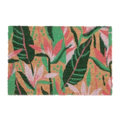 Afbeelding van Relaxdays deurmat kokos 60x40 cm kokosmat weerbestendig met print rechthoekig