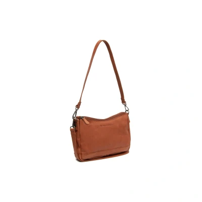 Afbeelding van Leren Schoudertas Cognac Irving