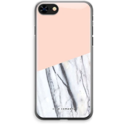 Afbeelding van Case Company® hoesje geschikt voor iPhone 8 A touch of peach Soft Cover Telefoonhoesje Bescherming aan alle Kanten en Schermrand