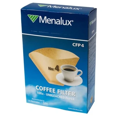 Afbeelding van Menalux CFP4 100 papieren filters, nummer 4, voor filterkoffiezetapparaat