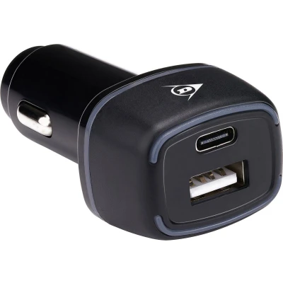 Afbeelding van Dunlop Autolader USB A + C, Auto adapter