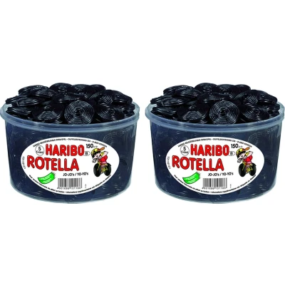 Afbeelding van Haribo Drop Rotella (jo jo) silo 150 stuks 2 Pack