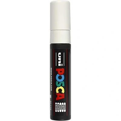 Afbeelding van uni ball Paint Marker op waterbasis Posca PC 17K wit paintmarker