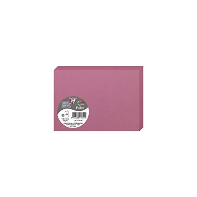 Afbeelding van Clairefontaine 22355C pakket met 25 dubbele kaarten formaat C6 (11 x 15,5 cm) 210 g/m² kleur: Hortensia uitnodigingskaart eventueel en formaat, pollen serie, glad premium papier