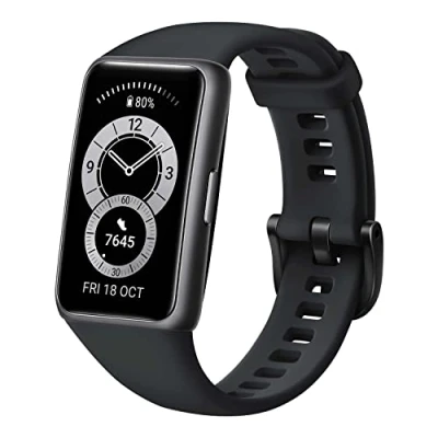 Afbeelding van HUAWEI Band 6 fitnesstracker grafiet, zwart, 1,47 inch