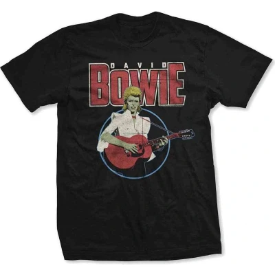 Afbeelding van David Bowie Acoustic Bootleg Heren T shirt M Zwart
