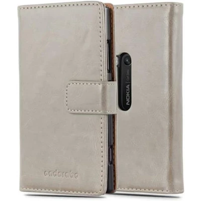 Afbeelding van Cadorabo Hoesje geschikt voor Nokia Lumia 920 in CAPPUCCINO BRUIN Beschermhoes met magnetische sluiting, standfunctie en kaartvakje Book Case Cover Etui