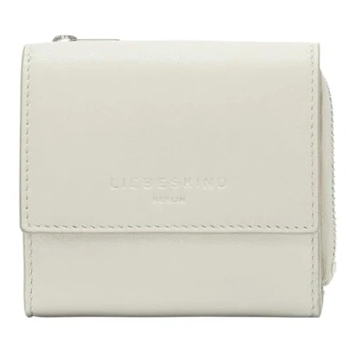 Afbeelding van LIEBESKIND BERLIN Leren Portemonnee Lila Sheep Natural Alva Wallet Milk Lichtgrijs