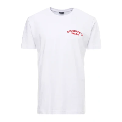 Afbeelding van Mister TEE Giuseppes Pizzeria Tshirt print, Heren, Maat: Medium, White