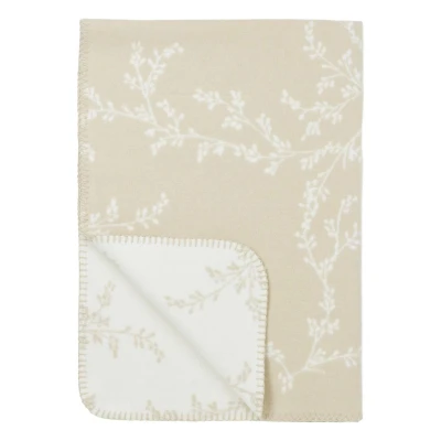 Afbeelding van Meyco Baby Branches ledikant deken geweven sand 100x150cm