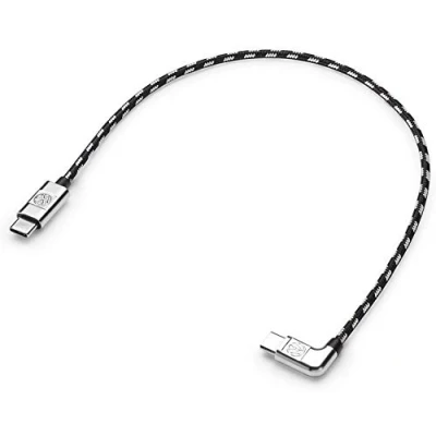 Afbeelding van Volkswagen 00051446AD USB C naar oplaadkabel 30 cm met VW logo, zilver