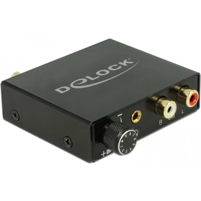 Afbeelding van DeLOCK digitaal naar analoog audio converter (DAC) met hoofdtelefoon versterker / High Res
