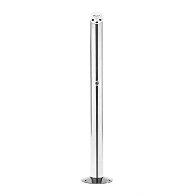 Afbeelding van Bolero Roestvrij stalen paal asbak buiten cilindervormige asbak, maat: 920 (H) x 75 (Ø) mm, voor pubs, restaurants, kantoor, clubs en thuis, CG045