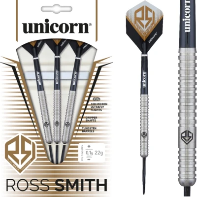 Afbeelding van Unicorn Ross Smith Natural 90% Dartpijlen 24 Gram