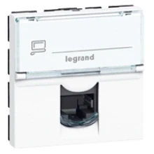Afbeelding van Legrand RJ45 cat 6A UTP 2 mod wit LCS² Mosaic witte kleur