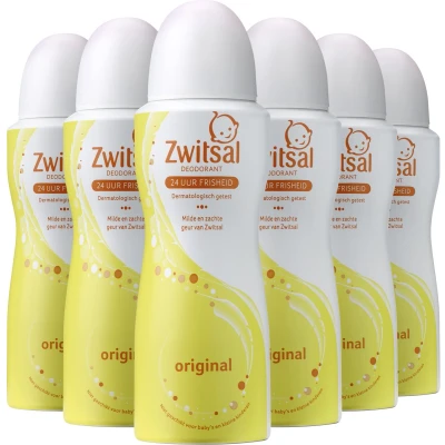 Afbeelding van 6x Zwitsal Deodorant Original 100 ml