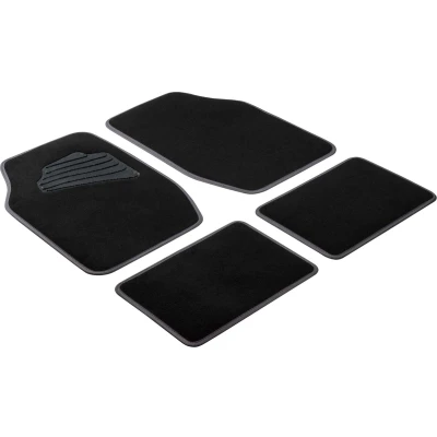 Afbeelding van WALSER Matrix 29025 Vloermatset PU (Polypropyleen) voor en achter 4 Zwart, Grijs Universeel geschikt 66.5 x 43.5, 33 42.5