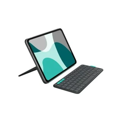 Afbeelding van Logitech Flip Folio Toetsenbord en foliobehuizing full size draadloos Bluetooth 5.1 LE QWERTY Spaans grafiet voor Apple 10.9 inch iPad Air (5th generation); 11 (M2, M3); Pro (M4)