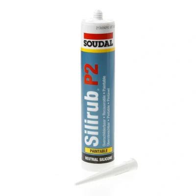 Afbeelding van Soudal Silirub P2 wit 9010 310ml