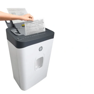 Afbeelding van HP OneShred Autofeed 200CC Papierversnipperaar 13 Blad P 4 / DIN 66399 Autofeeder Shredder 28 Liter Wielen Kantoor/ Thuisgebruik Wit