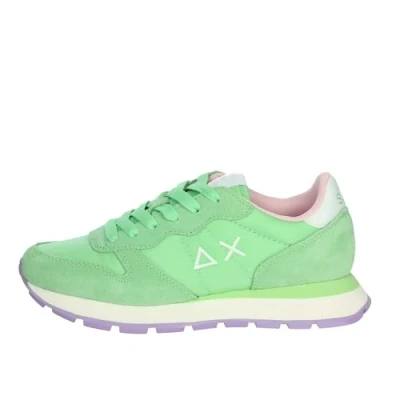 Afbeelding van Sun68 ALLY Solid Menta Sneakers laag, Dames, Maat: 36, Green Leer