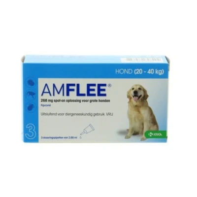 Afbeelding van Amflee 268mg spot on hond large