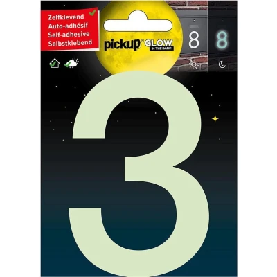 Afbeelding van Pickup Glow In The Dark Huisnummer 3 10 cm