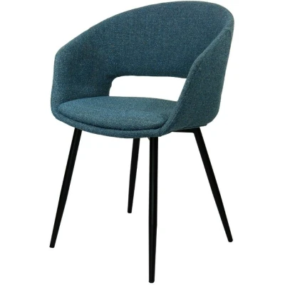 Afbeelding van Dean eetkamerstoel stof blauw
