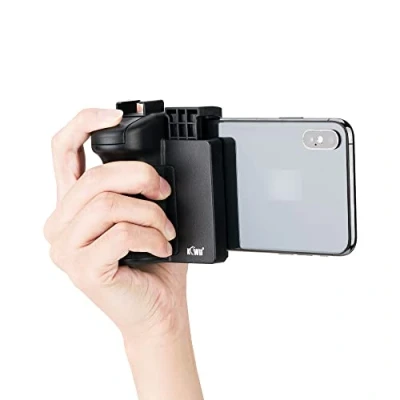 Afbeelding van KIWIFOTOS Handgirp smartphone statiefhouder met draadloze afstandsbediening en statief voor statiefadapter mobiele telefoon selfiestick monopod iPhone