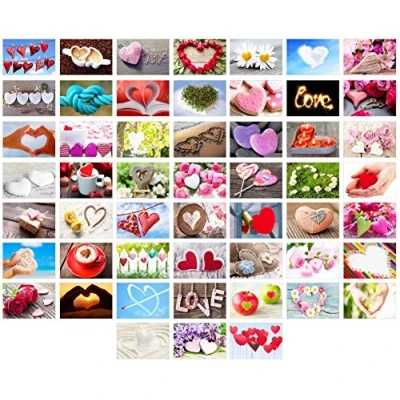Afbeelding van Edition Seidel Set van 52 ansichtkaarten voor bruiloft liefde weken spel huwelijkscadeau