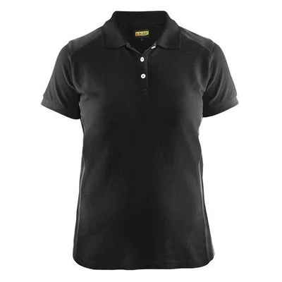 Image de Polo femme noir/gris foncé