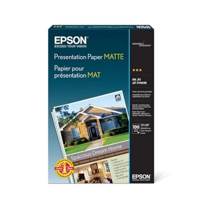 Afbeelding van Epson Inkjet papier fotopapier mat wit hoogglans 329x483 mm 105g/m² 100 vellen
