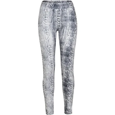 Afbeelding van Urban Classics Ladies Pattern Leggings Legging, Dames, Maat: 3XL, White