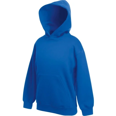 Afbeelding van Fruit of the Loom Ss106b Sweatshirt met capuchon voor jongens (1 stuk), Blauw (Royal Blue)