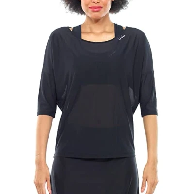 Afbeelding van Winshape Functional 3/4SLEEVE mesh Longsleeve, Dames, Maat: XL, Black