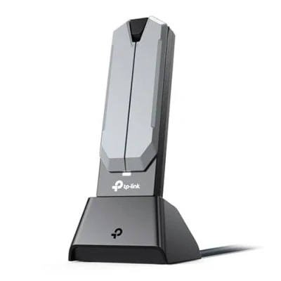 Afbeelding van BE6500 Wi Fi 7 draadloze USB adapter met hoge versterking, triband, MLO, bredere dekking, OFDMA, MU MIMO en Multi RU, gegevensoverdracht tot 4,8 Gbps 3.0, flexibele installatie