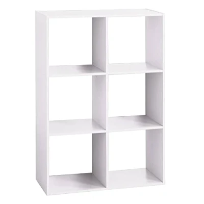 Afbeelding van Atmosphera 6 VAKS kast Hout Wit : L. 67,6 x D. 32 H. 100,5 cm Opberger Boekenkast