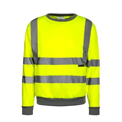 Afbeelding van Korntex Hi Vis Workwear Sweatshirt Limerick KX324 Signal Yellow