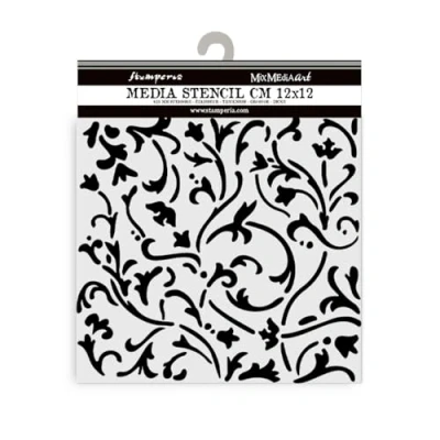 Afbeelding van Stamperia Dikke sjablonen voor scrapbooking, albums, kaarten, bullet journal, enz. Flexibel materiaal, gemakkelijk schoon te maken, perfect vrije tijd, handwerk en geschenken (maskerade,