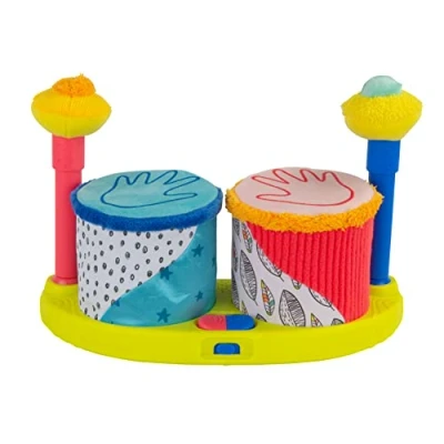 Afbeelding van Lamaze Squeeze Beats L27472 Eerste batterij, muziekspeelgoed voor baby&#039;s, sensorisch speelgoed met kleuren, cadeau ouders, ontwikkelingsspeelgoed jongens en meisjes vanaf 12 maanden +